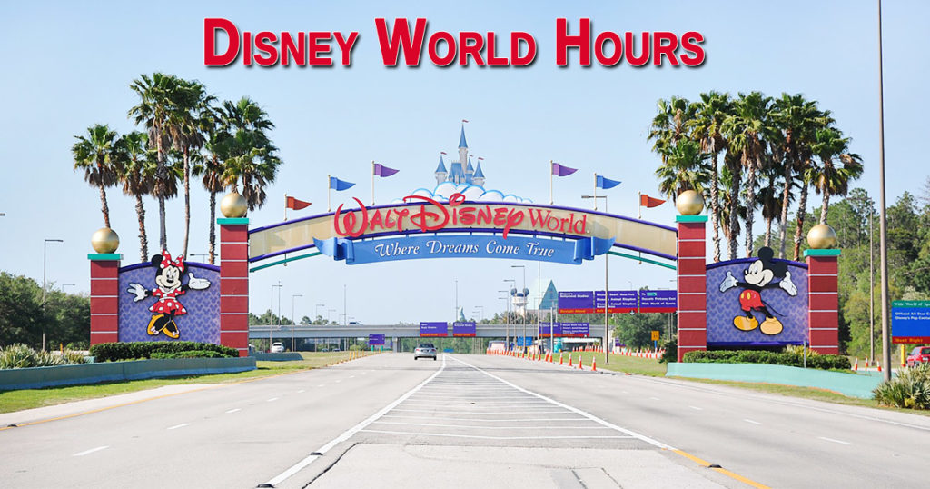 Disney World Hours of Operation Open/ Closed Park, Holiday Hours